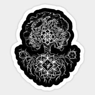 Tree Of Life Sacred Geometric Design Sticker